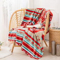 Silk Touch One Ply Throw Blanket – Sedona Sky Design 50″ × 60″ (Throw Size)
