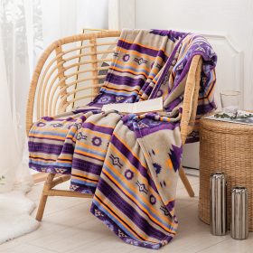 Silk Touch One Ply Throw Blanket – Sedona Sky Design 50″ × 60″ (Throw Size)
