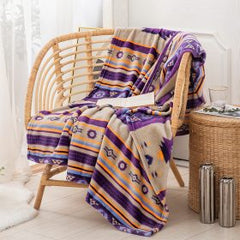 Silk Touch One Ply Throw Blanket – Sedona Sky Design 50″ × 60″ (Throw Size)