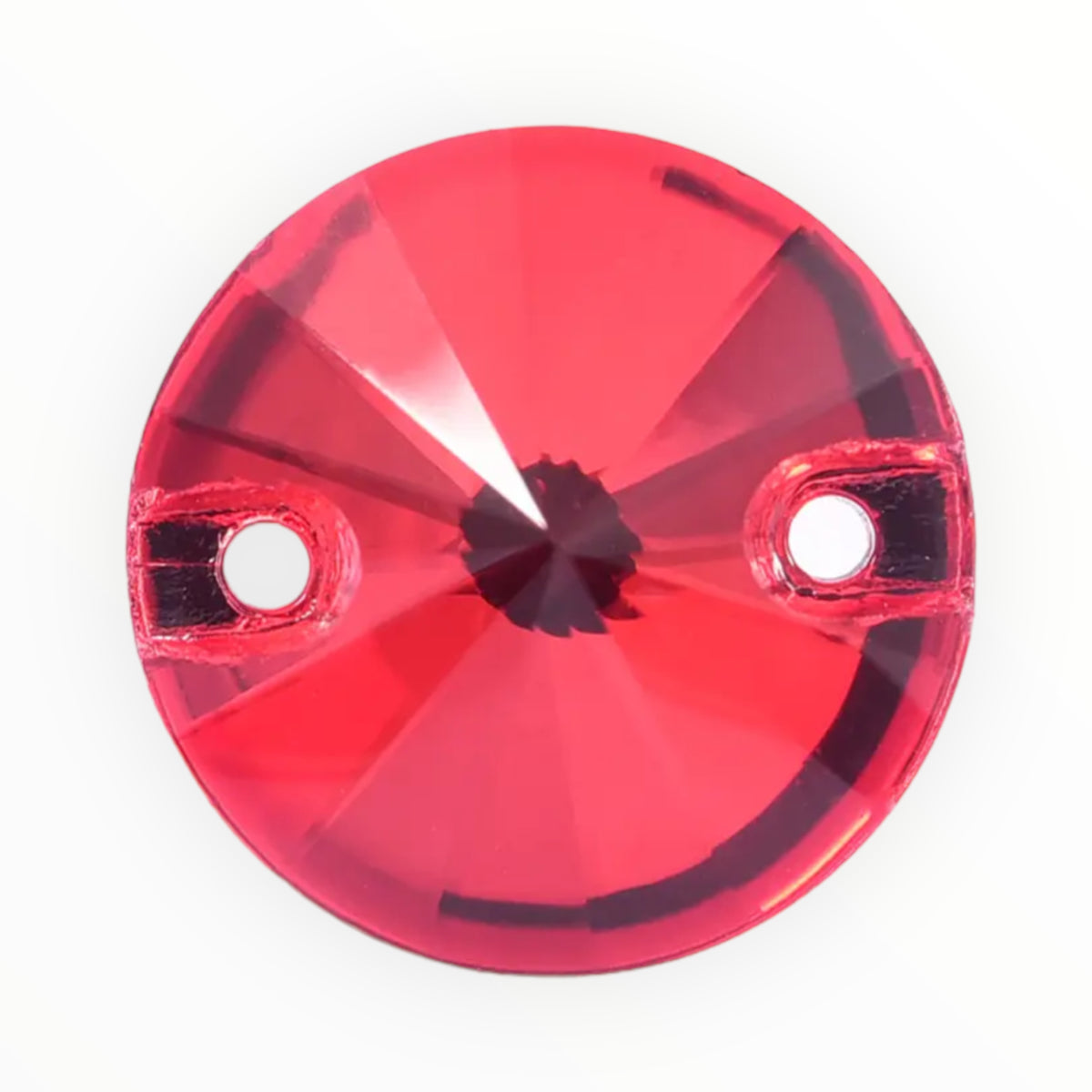 12mm Siam Round AAAAA Glass Crystal, Sew On Gems, Sold in Pairs