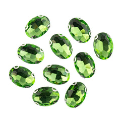 Crystal Lane DIY Sew-On Rhinestones – 13×18 mm Silver Setting (1 Pair)