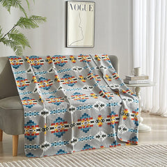 Solstice Pattern Polar Fleece Throw Blanket, Multiple Colours