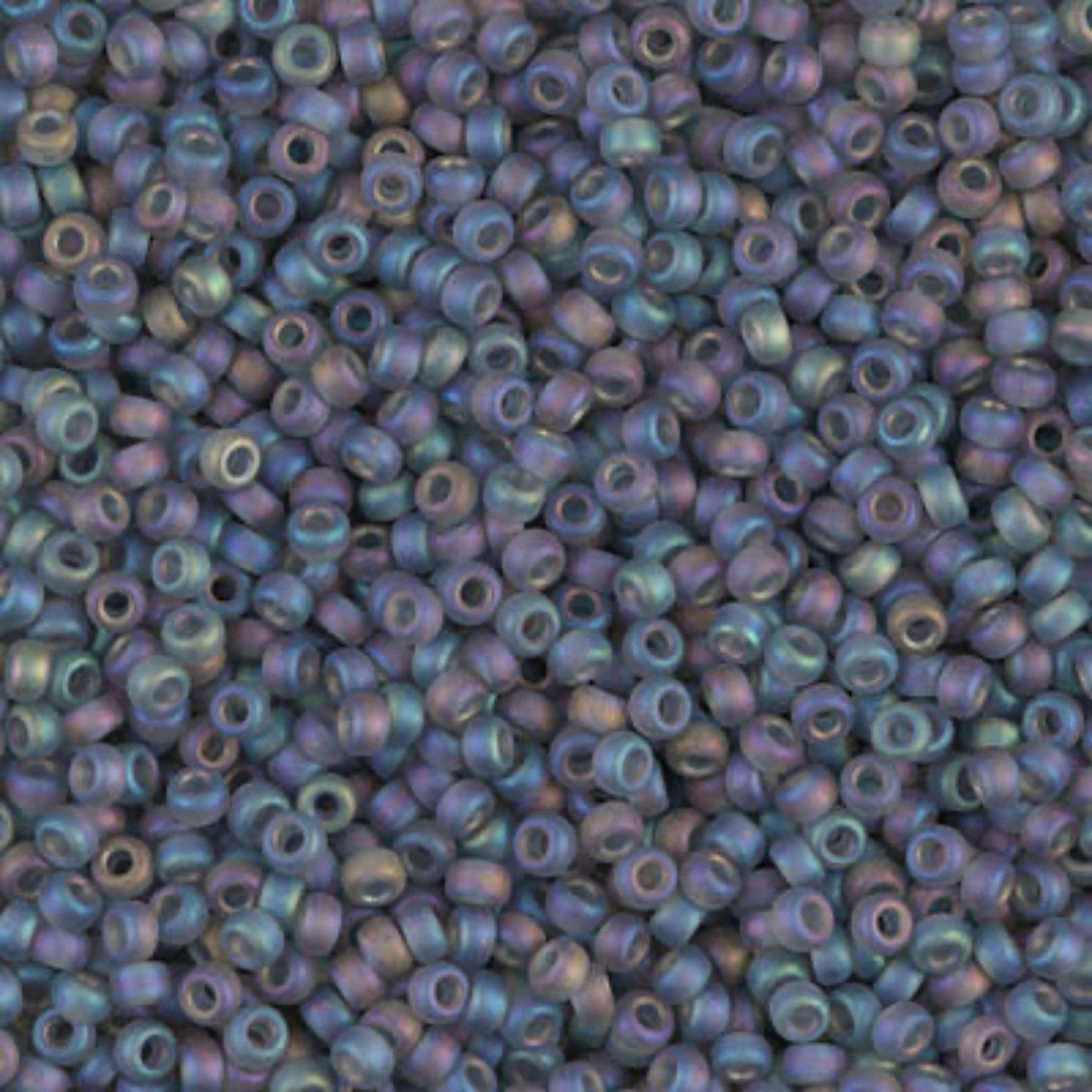 11/0 Miyuki Seed Beads Grey Transparent AB Matte #0152FR