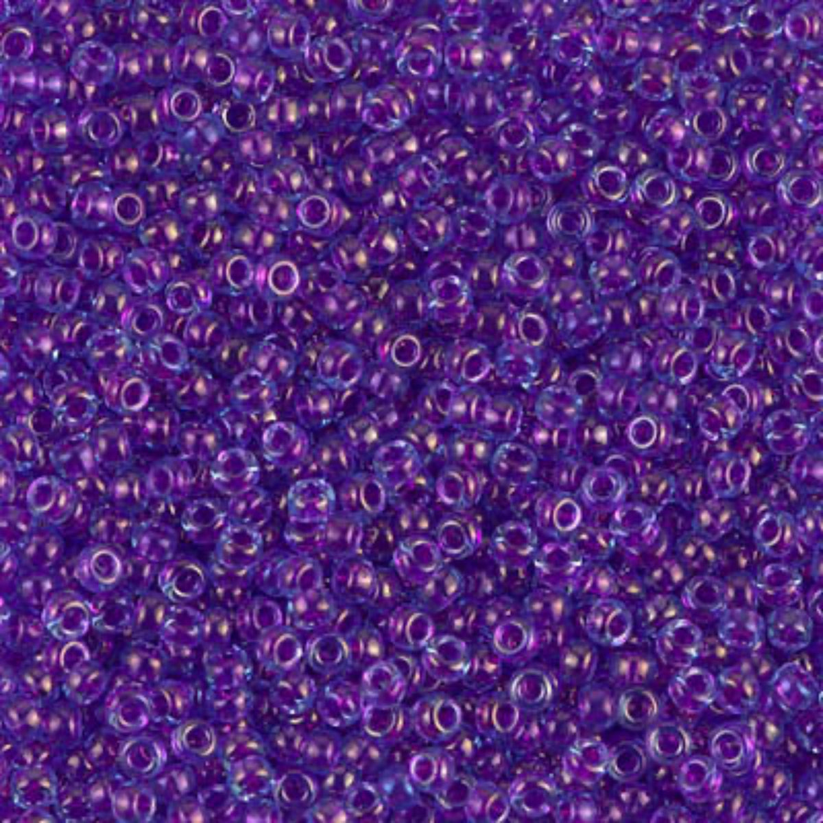11/0 Miyuki Seed Beads Aqua Fuchsia Lined Luster #0352