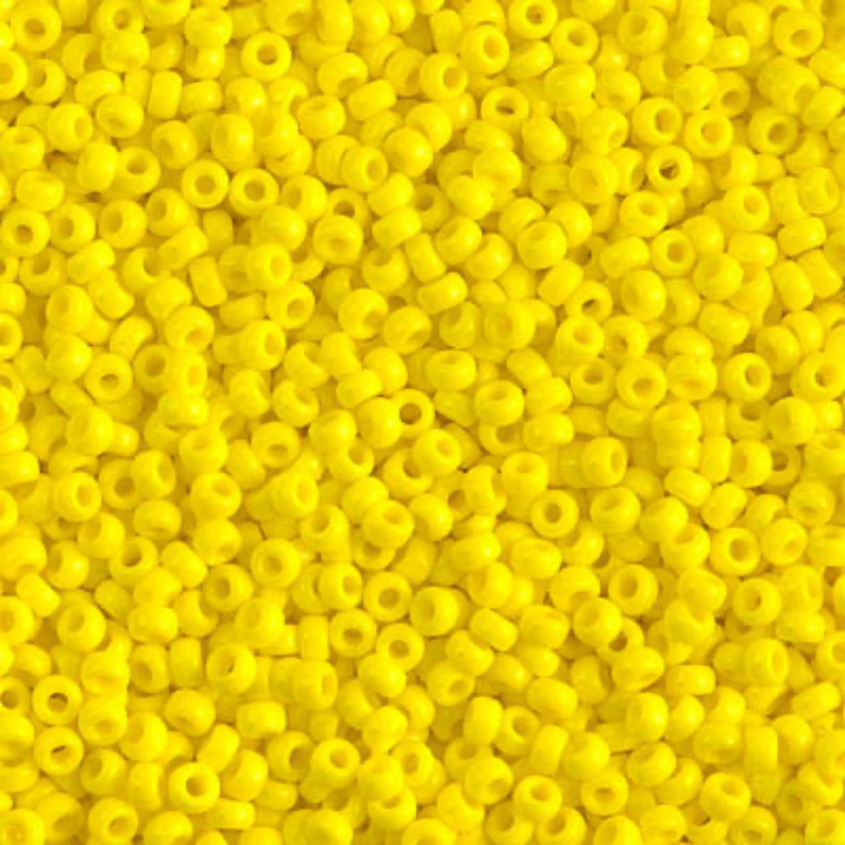 11/0 Miyuki Seed Beads Yellow Opaque #0404