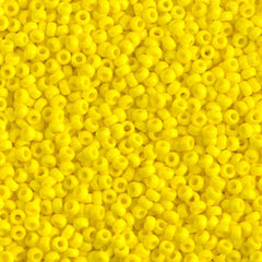 11/0 Miyuki Seed Beads Yellow Opaque #0404