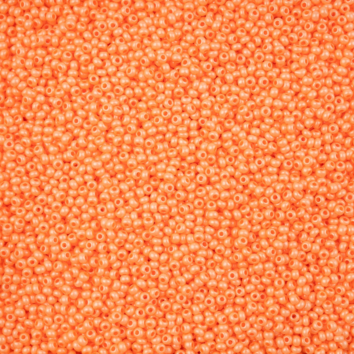 11/0 Preciosa Seed Beads Pearl Orange Chalk Luster Terra #43195