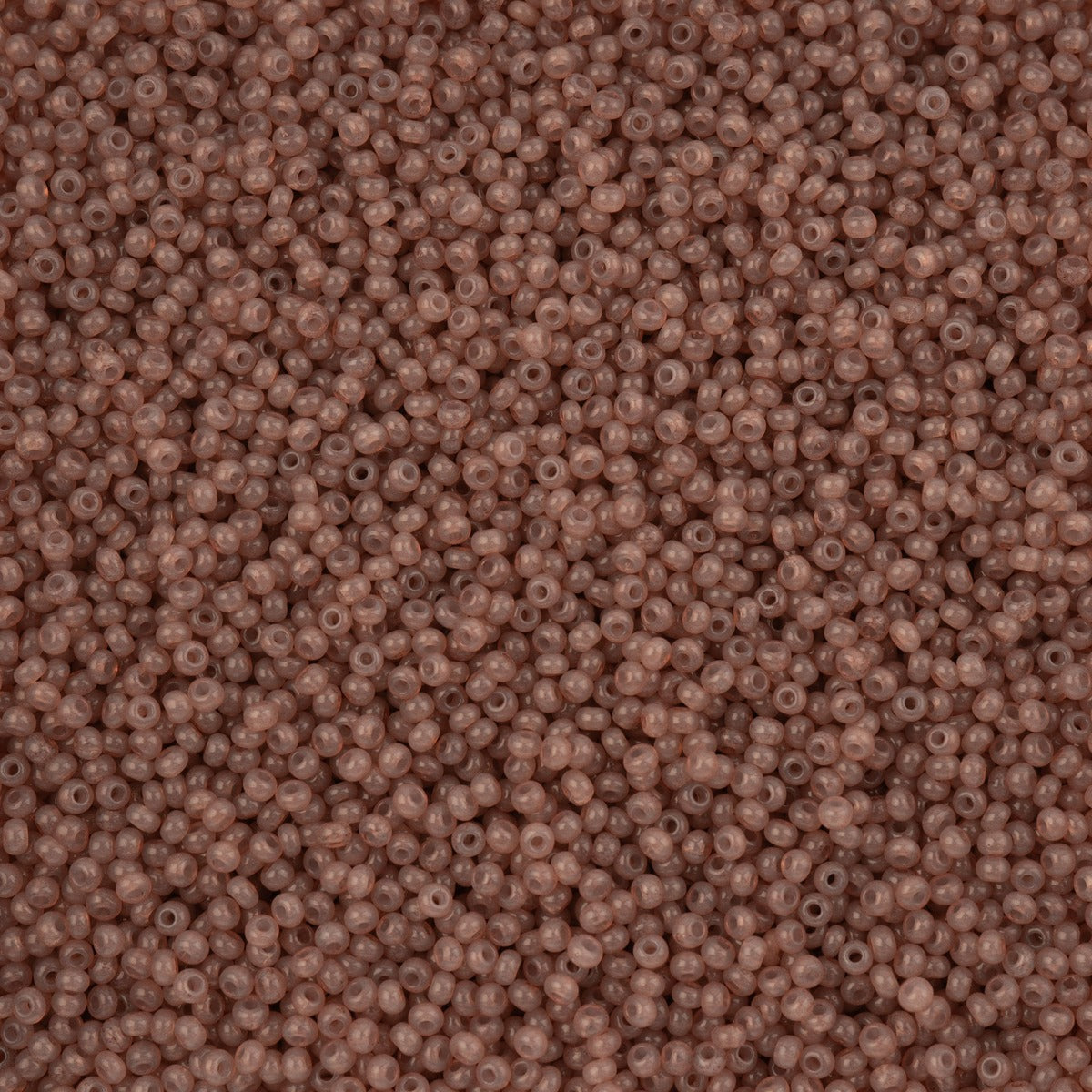 11/0 Preciosa Seed Beads Alabaster Medium Brown Solgel #43277