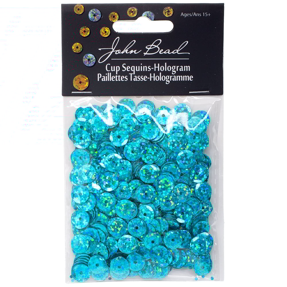 Round Sequins – 8mm – Peacock Hologram (Approx. 850pcs)