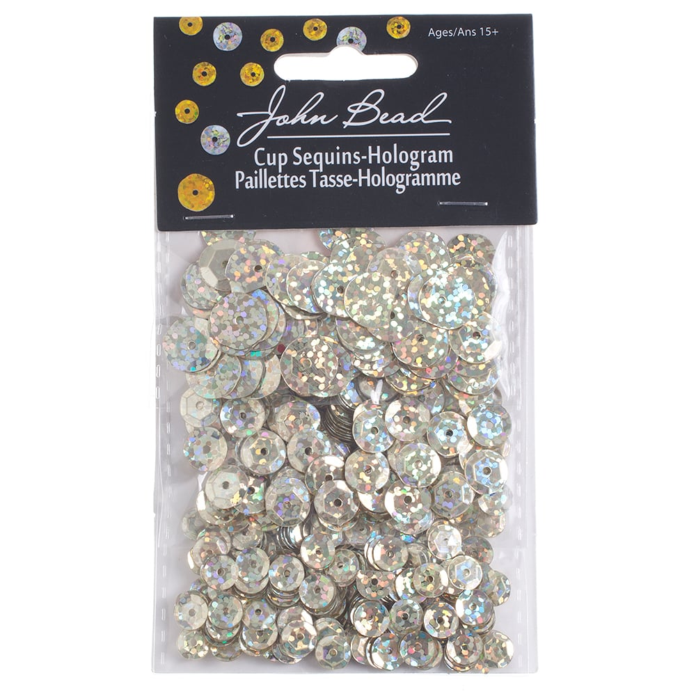 Round Sequins – 6mm / 8mm / 10mm – Hologram (Approx. 700pcs)