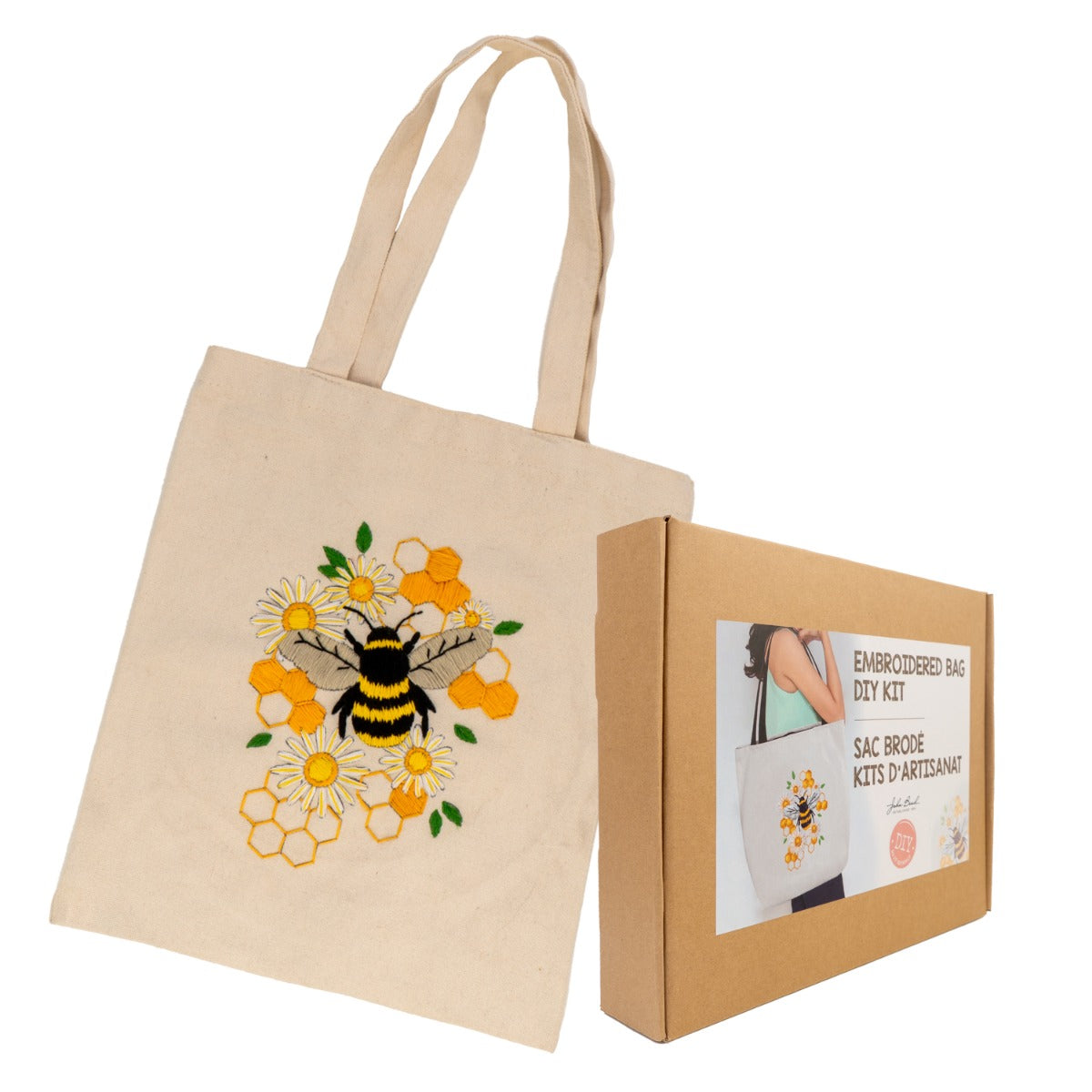 Embroidered Bag – DIY Kit (11 pcs) – Bumble Bee