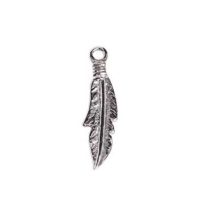 Metal Feather 30mm – Nickel Color (LF/NF)