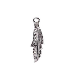 Metal Feather 30mm – Nickel Color (LF/NF)