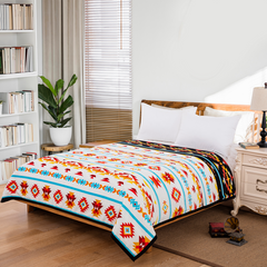 Queen Silk Touch Blanket 2 Ply 7 Lakes Collection