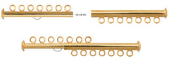 Tube Clasp – 7-Strand – Gold (1pc), NF/LF