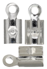 Leather / Feather End Crimps – 7×3mm – Gold / Silver (10pcs)