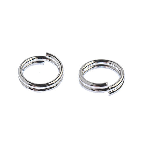 Split Rings – 6mm – Nickel Colour (50pcs)
