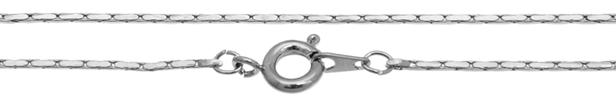 Serpentine Necklace – 24in – Nickel Colour with Spring Ring Clasp (1pc)