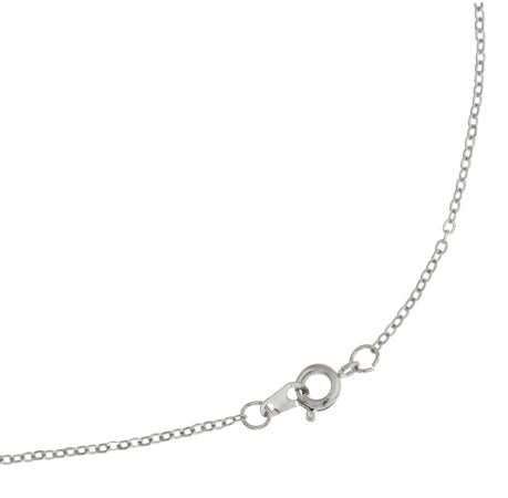 Fine Link Neck Chain – 24" Rhodium