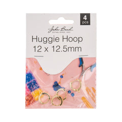 Must Have Findings – Huggie Hoop 12×12.5mm Gold (4 pcs)
