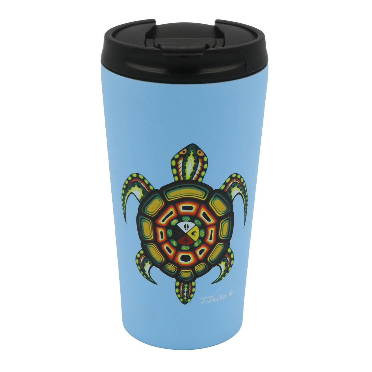 Sacred Turtle Travel Mug – Designed by James Jacko (330ml / 11.2 oz)