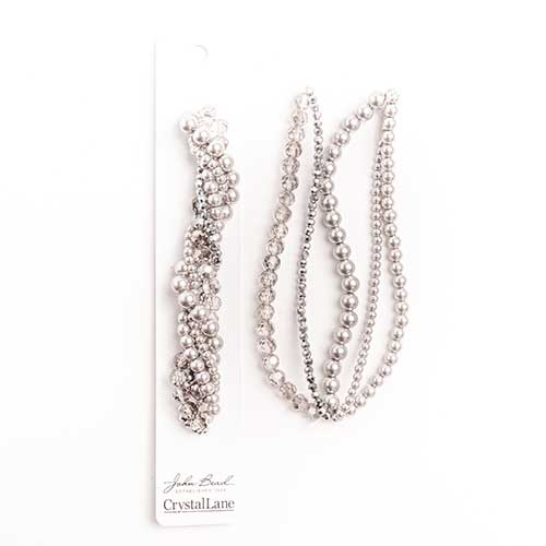 Crystal Lane DIY Twisted Bead Strands – Silver Brunia (Assorted)