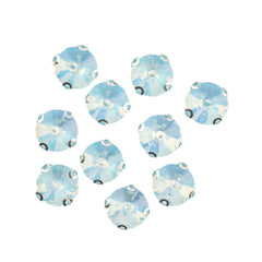 Crystal Lane DIY Sew-On Rhinestones – 10 mm Silver Setting (1 Pair)