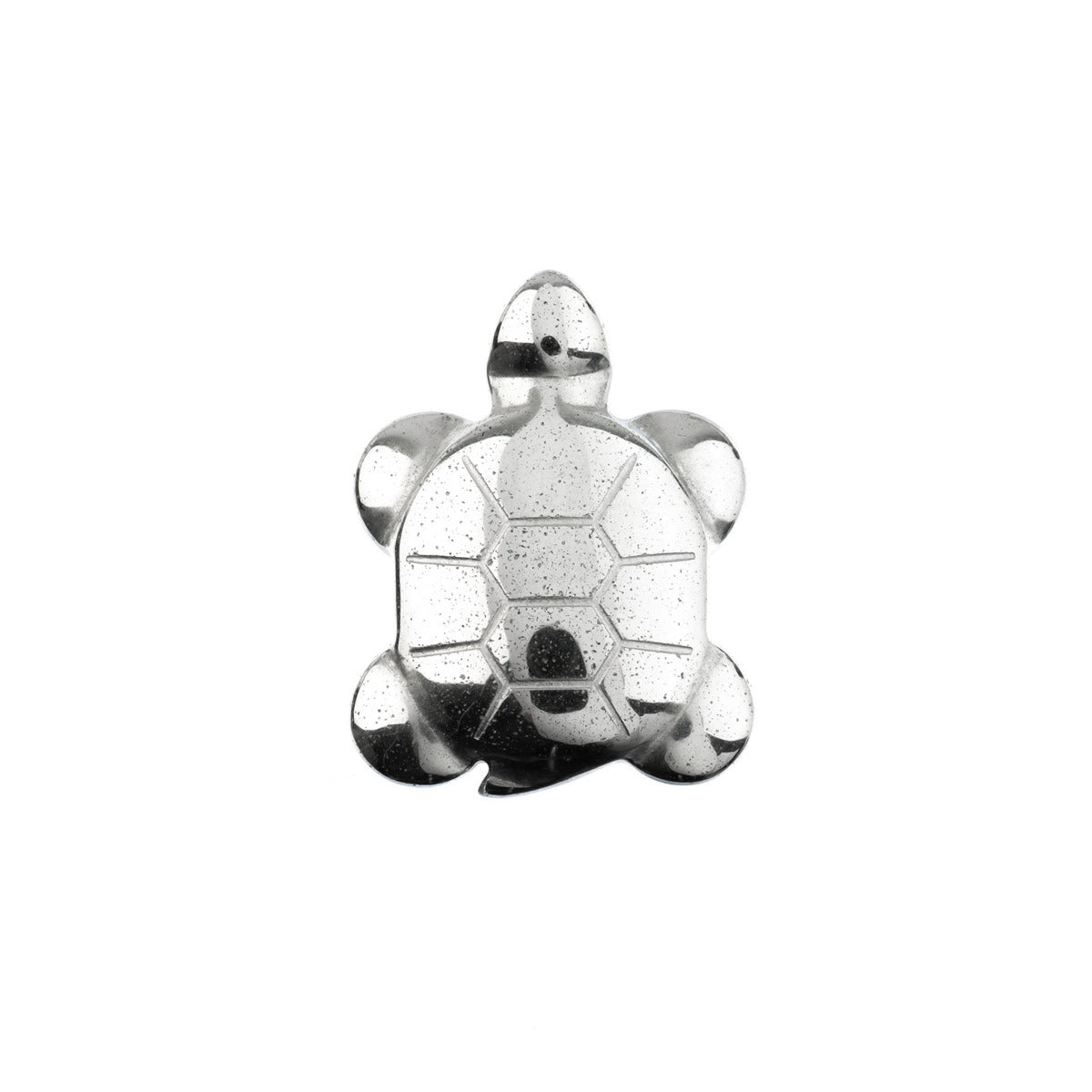 Hematite Plated Metallic Pendant – Turtle (22×28mm)