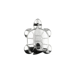 Hematite Plated Metallic Pendant – Turtle (22×28mm)