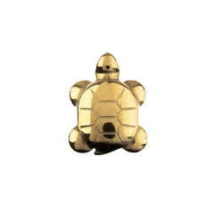Hematite Plated Metallic Pendant – Turtle (22×28mm)