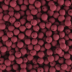 Czech Glass Beads Strand – 4mm White Alabaster Velvet Maroon (46 pcs)