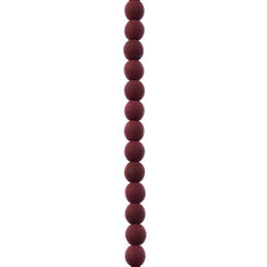 Czech Glass Beads Strand – 4mm White Alabaster Velvet Maroon (46 pcs)