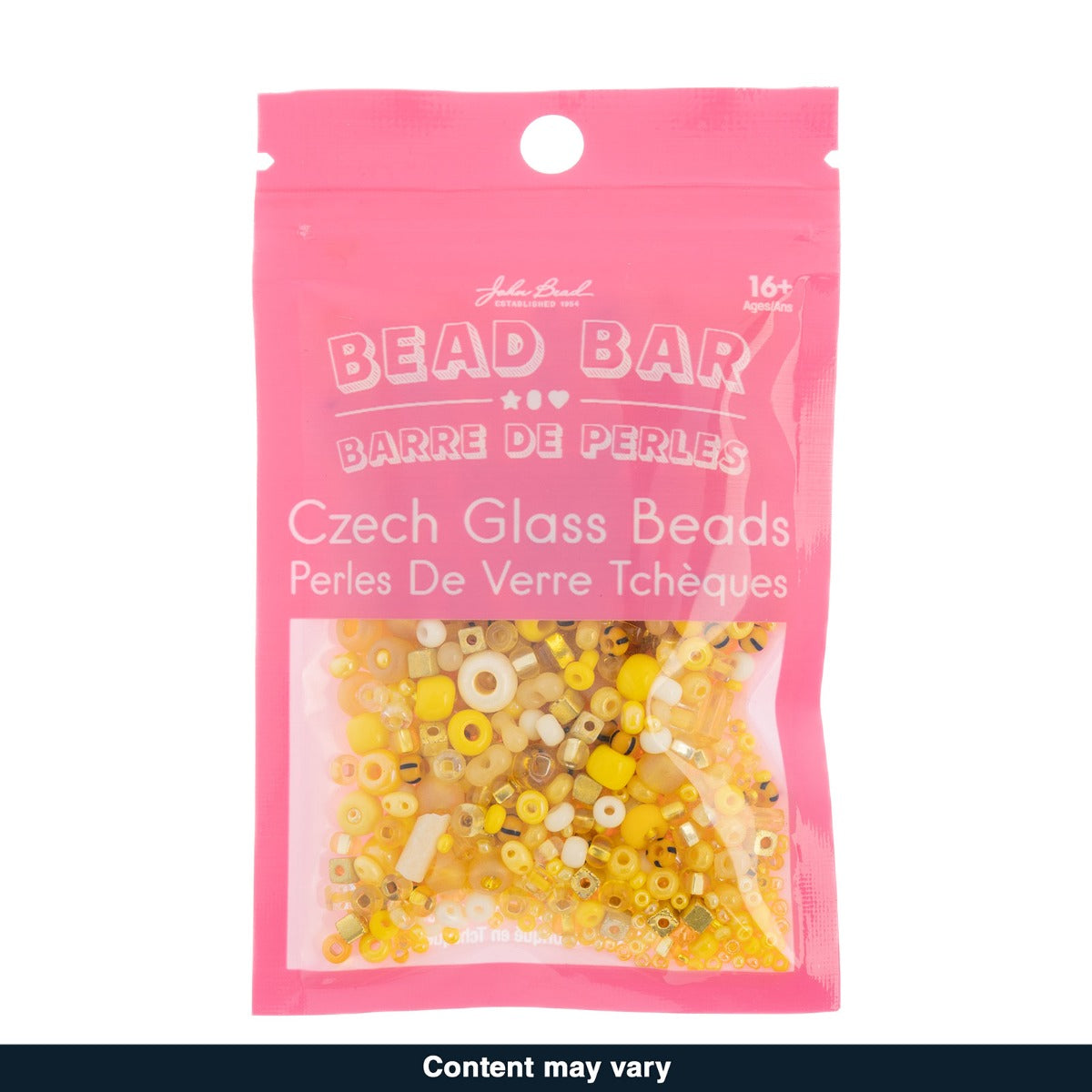 Czech Seed Beads – 50g – Yellow Assorted Mix