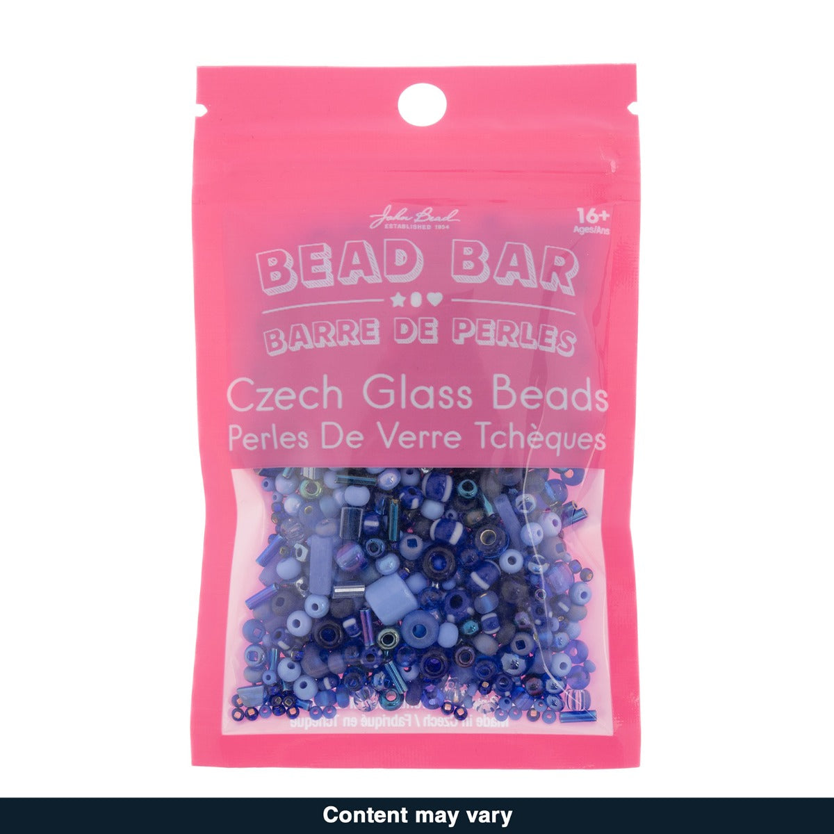 Czech Seed Beads – 50g – Blue Assorted Mix