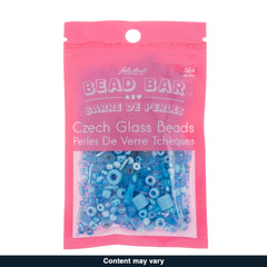 Czech Seed Beads – 50g – Light Blue Assorted Mix