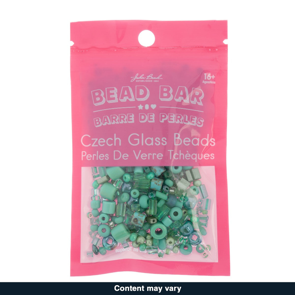 Czech Seed Beads – 50g – Turquoise Green Assorted Mix