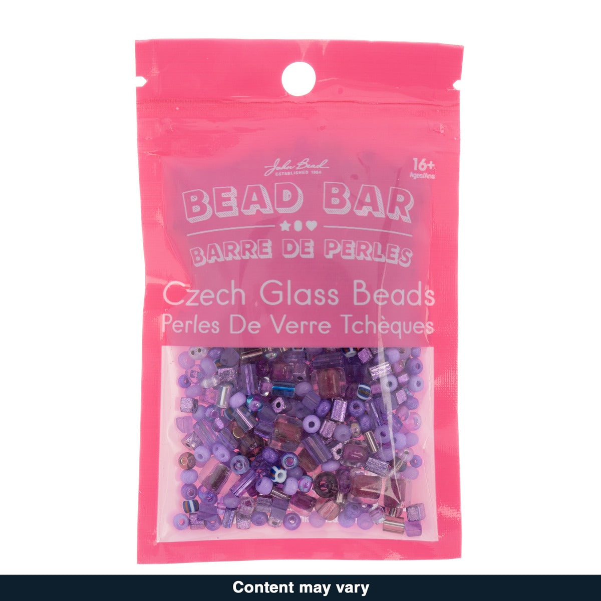 Czech Seed Beads – 50g – Light Purple Assorted Mix