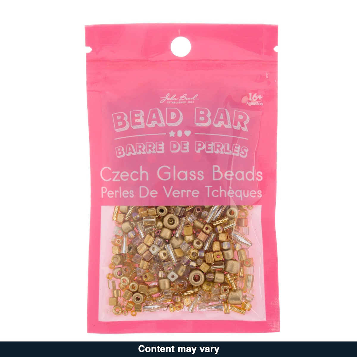 Czech Seed Beads – 50g – Gold Assorted Mix