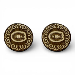 29mm Wood Burned Cabs Montreal Canadiens