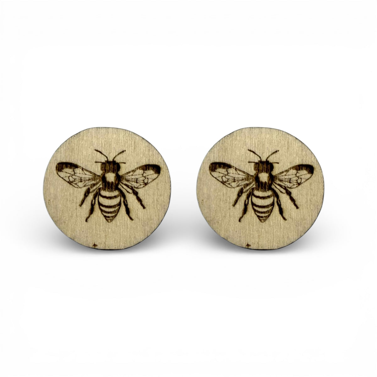 29mm Wood Burned Cabs Bee's