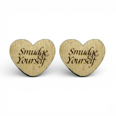29mm Wood Burned Heart Cabs Smudge Yourself