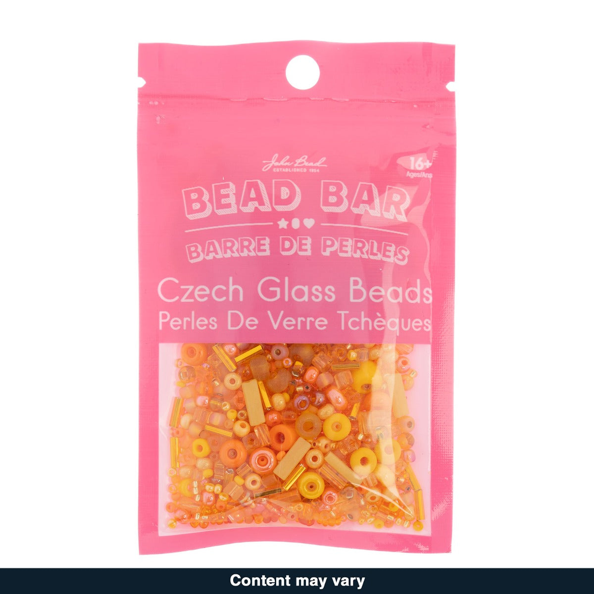 Czech Seed Beads – 50g – Orange Assorted Mix