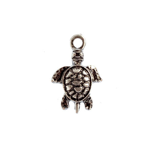 Pendant – Small Turtle Antique Silver (LF/NF)