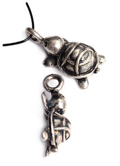 Pendant – Cartoon Turtle Antique Silver LF/NF (2 pcs)