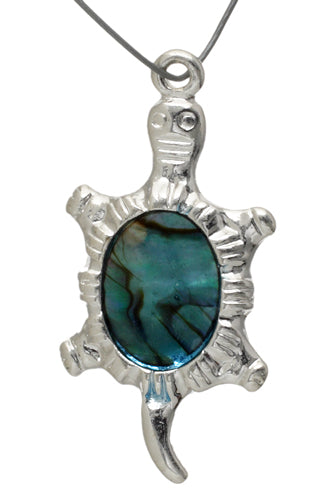 Pendant – Sea Opal Turtle Silver LF/NF (1 pc)