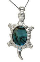 Pendant – Sea Opal Turtle Silver LF/NF (1 pc)