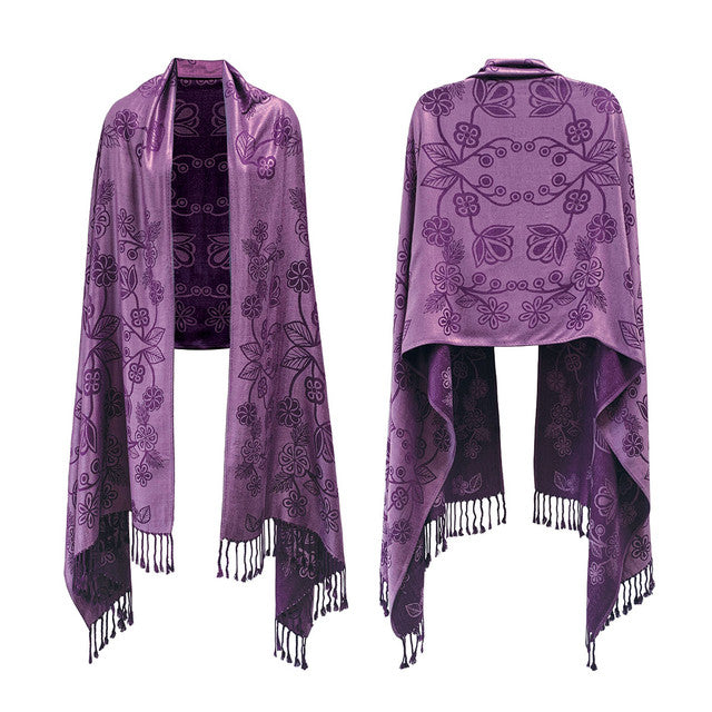Shawl – Ojibwe Florals by Storm Angeconeb