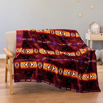 Silk Touch One-Ply Throw Blanket – Assorted Colours (50″×60″)
