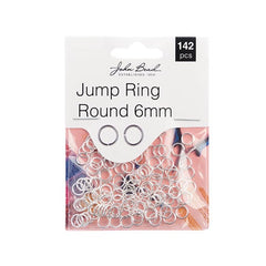Findings  - Jump Ring Round 6mm Silver 142pcs
