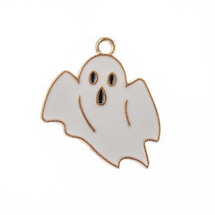 Sweet & Petite Halloween Charms – 25×23mm Ghost (8pcs)